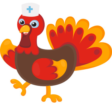 Nurse turkey thanksgiving custom t-shirt - TenStickers