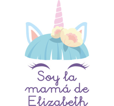 Camiseta madre e hija Hija y madre unicornio con nombre - TenVinilo
