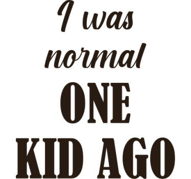 Magliette ero un bambino normale - TenStickers