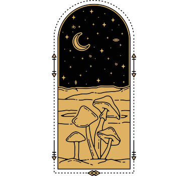 Sieni maisemasuunnittelun mukautetussa t-paidassa - Tenstickers