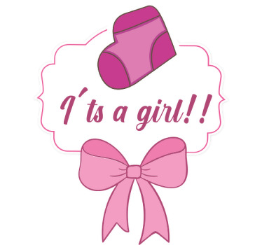 Maglietta bebè annuncio di genere - TenStickers