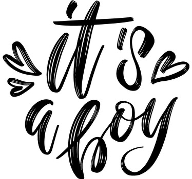 Cinsiyet bir erkek bebek gömleği olduğunu ortaya koyuyor - TenStickers