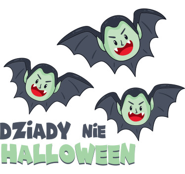 Koszulka na halloween Dracula twarz Halloween - TenStickers