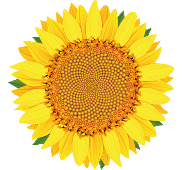 T-shirt tournesol vibrant - TenStickers