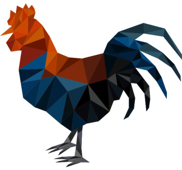 颜色遮阳鸡设计定制t恤 - TenStickers