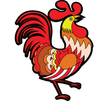 Camiseta personalizada de pollo moderno dibujado a mano - TenVinilo