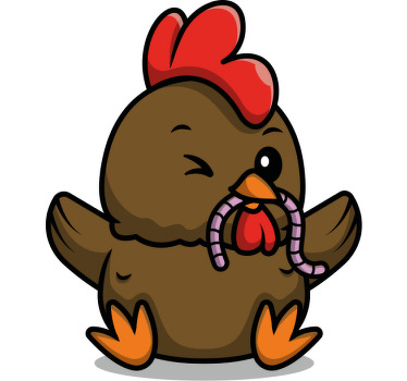 Slatka piletina pijetao majica po mjeri - TenStickers