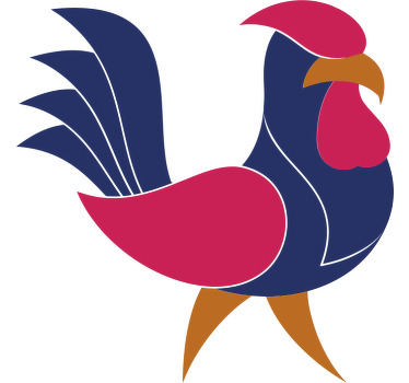 Vlastní barevné tričko s designem kuřete - TenStickers