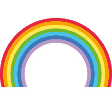 Regnbåge ikon med färgglad stil baby skjorta - Tenstickers