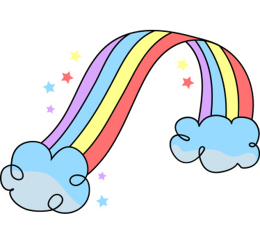 Kunst regnbue abstrakt bakgrunn t-skjorte baby - Tenstickers