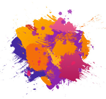 Colorful rainbow paint explosion Kids t-shirt - TenStickers