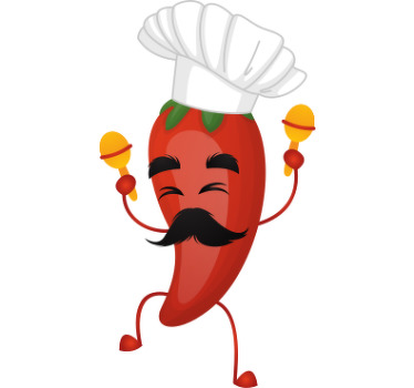 Chili chef cartoon graffiti camiseta personalizada - TenVinilo