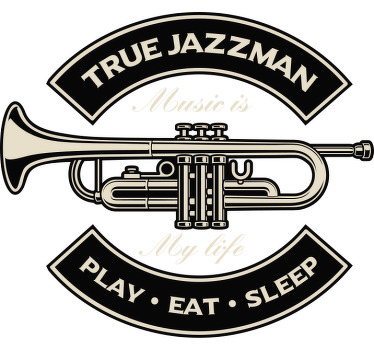 T-shirt la vie musicale du jazzman - TenStickers