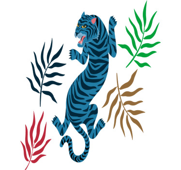 Värikäs ja vaarallinen leopardien t-paita - Tenstickers