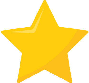 Camiseta infantil Estrella clásica amarilla - TenVinilo