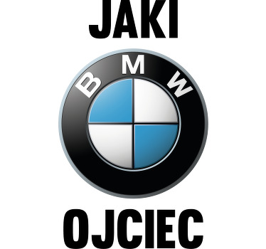 Koszulka dla taty i syna Mbw jak ojciec jak syn - TenStickers