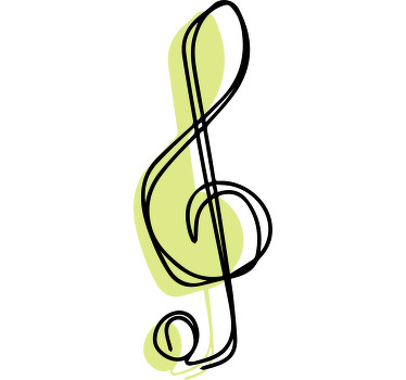 Minimalist müzik notası tasarımı özel tişört - TenStickers