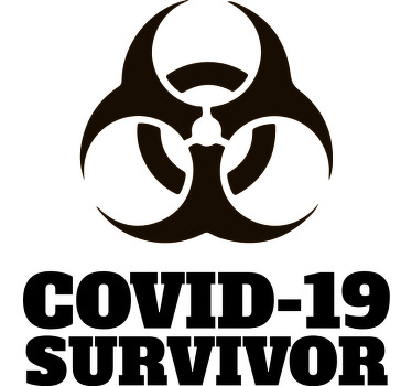 Covid survivor funny design custom t-shirt - TenStickers