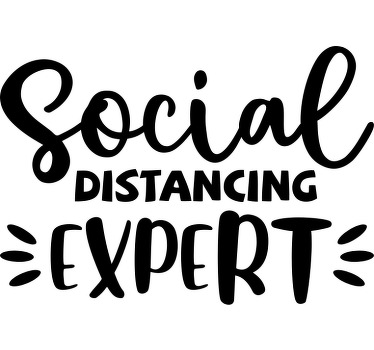 Camiseta personalizada de diseño divertido de distanciamiento soc - TenVinilo