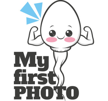 Mi primera foto divertida diseño camiseta personalizada - TenVinilo