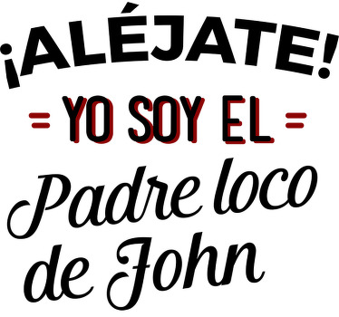 Camisetas iguales padre loco e hijo loco - TenVinilo