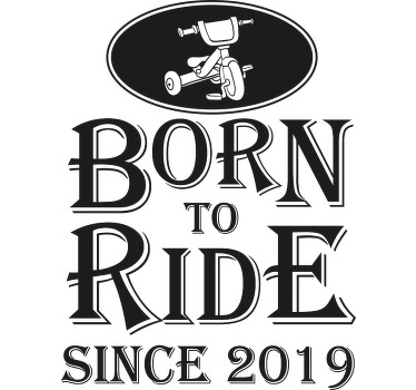 Født til at ride far og søn t-shirt - TenStickers