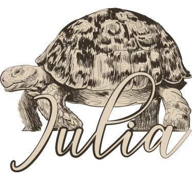 Partner T Shirts Schildkröten mit Namen - TenStickers
