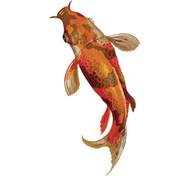 Koi matching couple t shirts - TenStickers