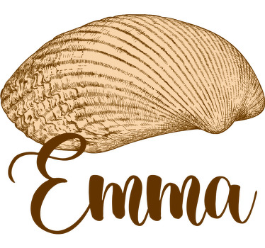 Vintage Seashells Couple t shirts - TenStickers