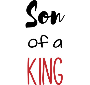 Tee shirt pere fils Prince et roi - TenStickers