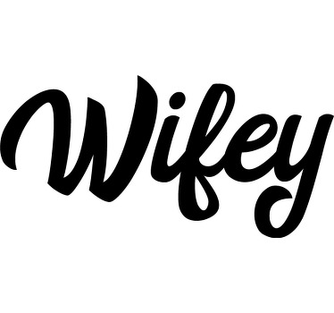 Wifey and hubby text Couple t shirts - TenStickers
