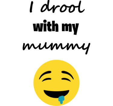 Camiseta bebé Babeo con mi mamá - TenVinilo