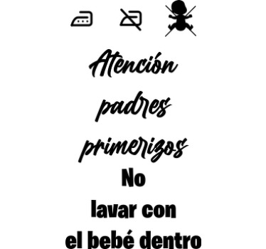 Camiseta bebé Advertencia a los nuevos padres - TenVinilo