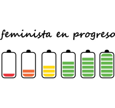 Camiseta bebé Feminista en progreso - TenVinilo