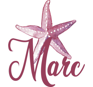 Sea theme with names couple t-shirts - TenStickers