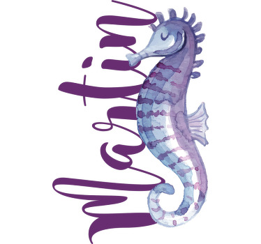 Camisetas parejas Dúo de acuarela de vida marina - TenVinilo