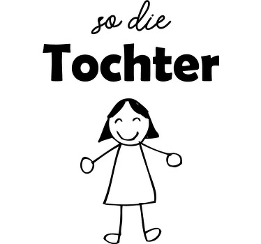 Mutter Tochter T Shirt Wie mutter - TenStickers