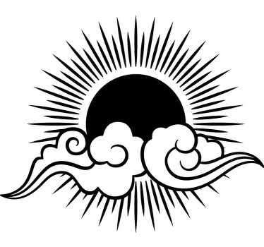 Moon, Sun and clouds Couple t shirts - TenStickers