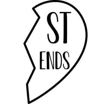 En iyi arkadaşlar eşleşen tişörtler çi̇ft ti̇şörtlü - TenStickers