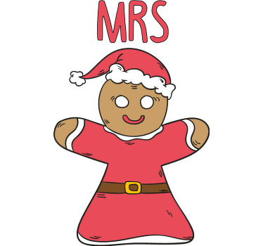 Mr and mrs gingerbread Christmas shirt - TenStickers