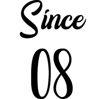 Together since year Couple t shirts - TenStickers