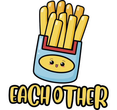 Made for each other burger/Fries matching couple t shirt - TenStickers