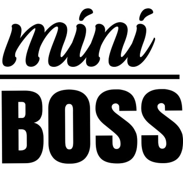 Boss lady Mini Boss Quote Mother daughter shirt - TenStickers