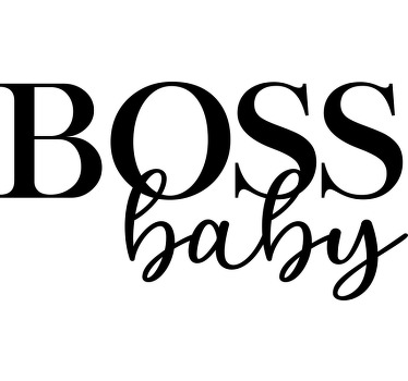Boss dame, boss baby mor datter skjorte - TenStickers