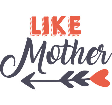 Mutter Tochter T Shirts pfeile mit herzen - TenStickers