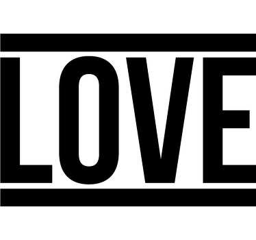 One Love text Couple t shirts - TenStickers