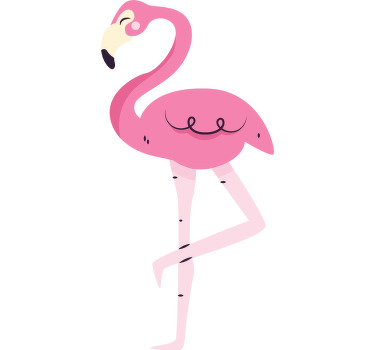 Two flamingos couple t-shirts - TenStickers