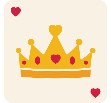 King queen card pattern Couple t shirts - TenStickers