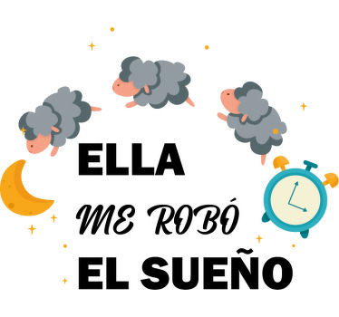 Camisetas parejas Sueños y besos robados - TenVinilo