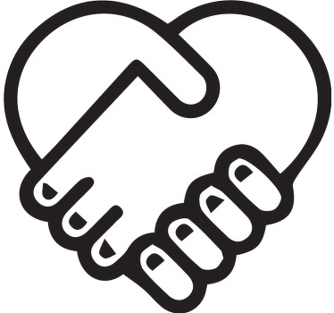 Camisetas parejas Manos en forma de corazon - TenVinilo